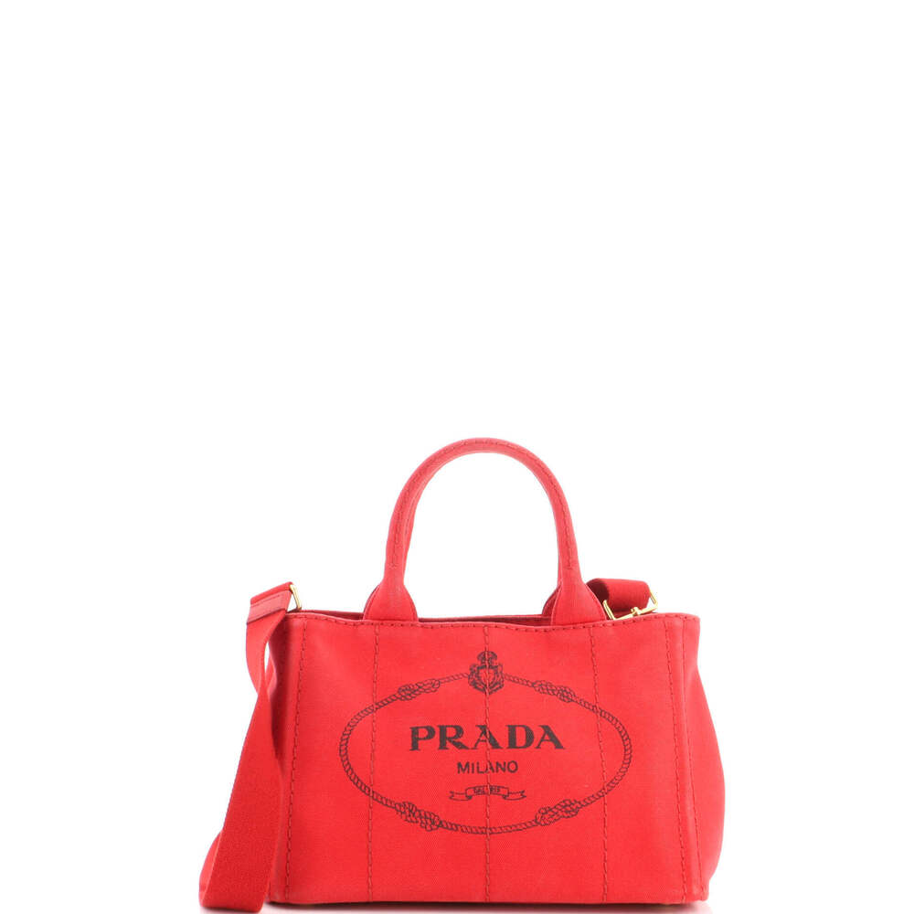 Prada Mini Canapa Convertible Tote